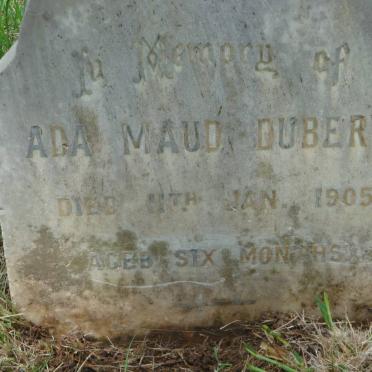 DUBERY Ada Maud -1905