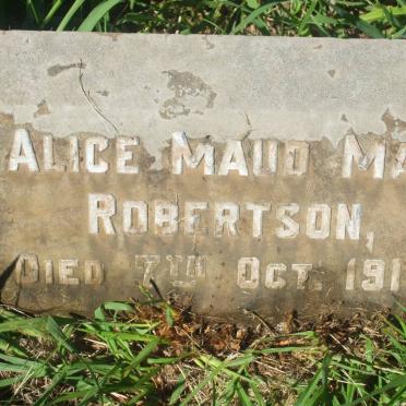 ROBERTSON Alice Maud May -1919