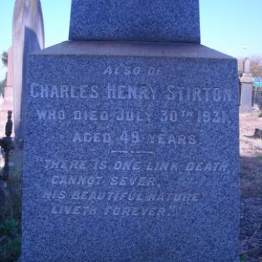 STIRTON Charles Henry -1931