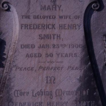 SMITH Frederick Henry -1919 &amp; Mary -1906