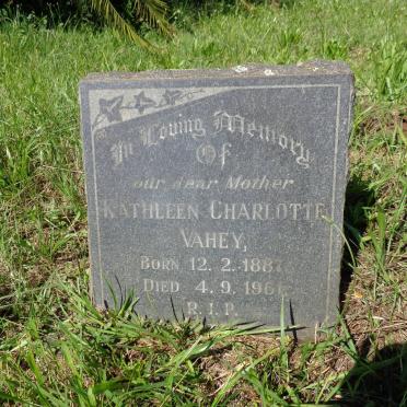 VAHEY Kathleen Charlotte 1887-1961