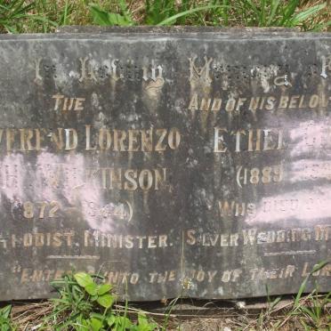 WILKINSON Lorenzo S.H. 1872-1944 &amp; Ethel Grace 1889-1942