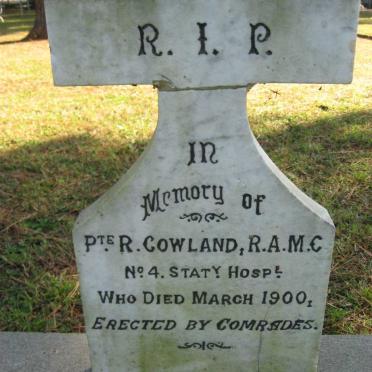 COWLAND R. -1900