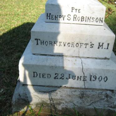 ROBINSON Henry S. -1900
