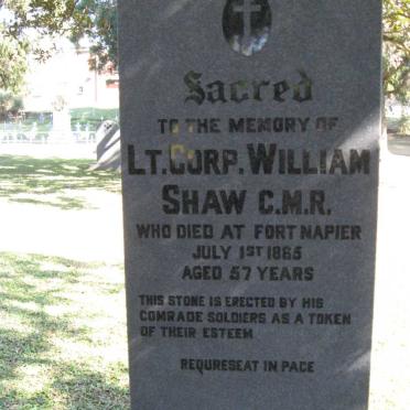 SHAW William -1865