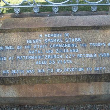 STABB Henry Sparke -1888