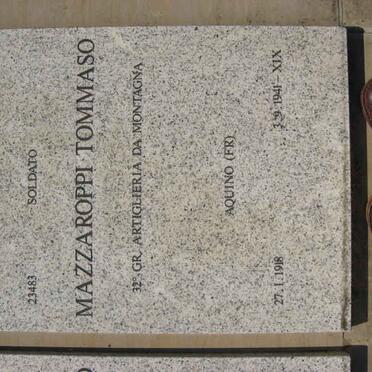 MAZZAROPPI Tommaso 1918-1941