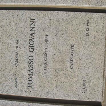 TOMASSO Giovanni 1909-1943