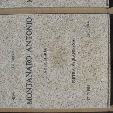 MONTANARO Antonio 1914-1944