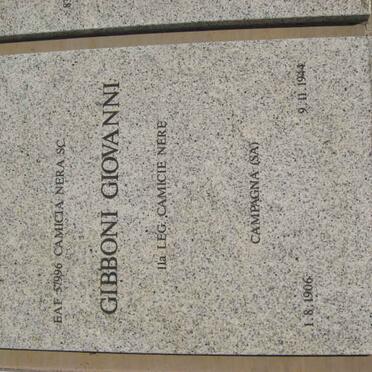 GIBBONI Giovanni 1906-1944