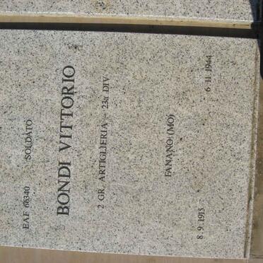 BONDI Vittorio 1915-1944