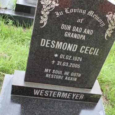 WESTERMEYER Desmond Cecil 1924-2005