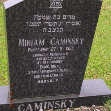 CAMINSKY Miriam -1985