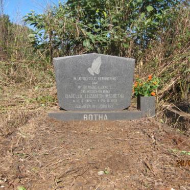 8. Overview on the grave of BOTHA Isabella Elizabeth Magrietha &amp; the grave next to her