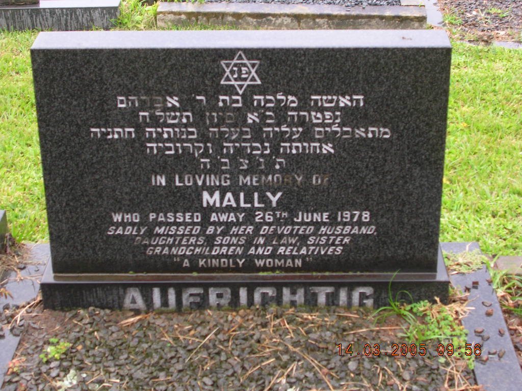 AUFRICHTIG Mally -1978