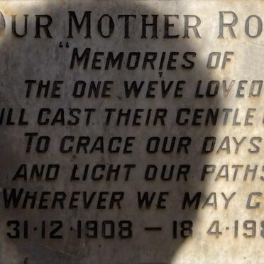 ? Rose 1908-1981
