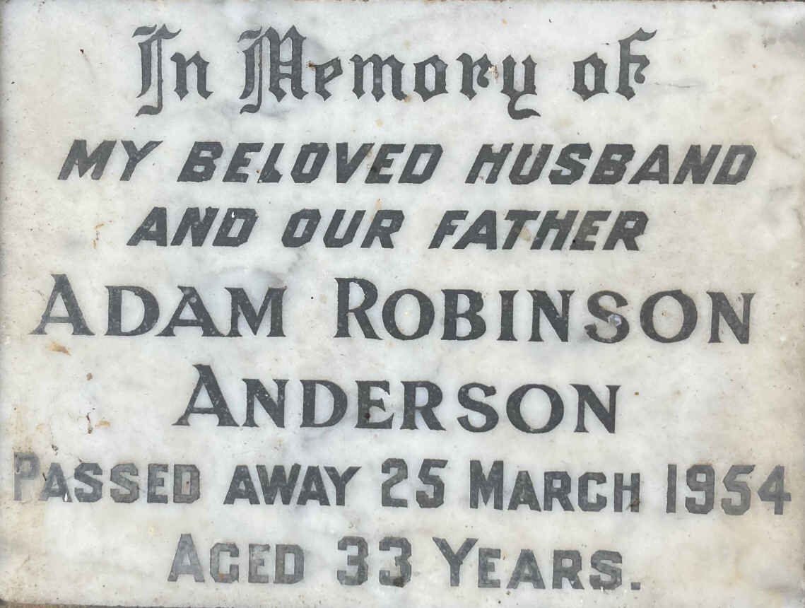 ANDERSON Adam Robinson -1954