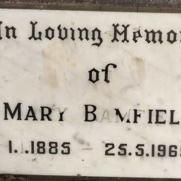 BAMFIELD Mary 1885-1968