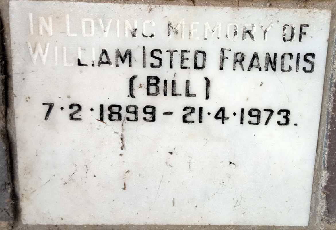 FRANCIS William Isted 1899-1973