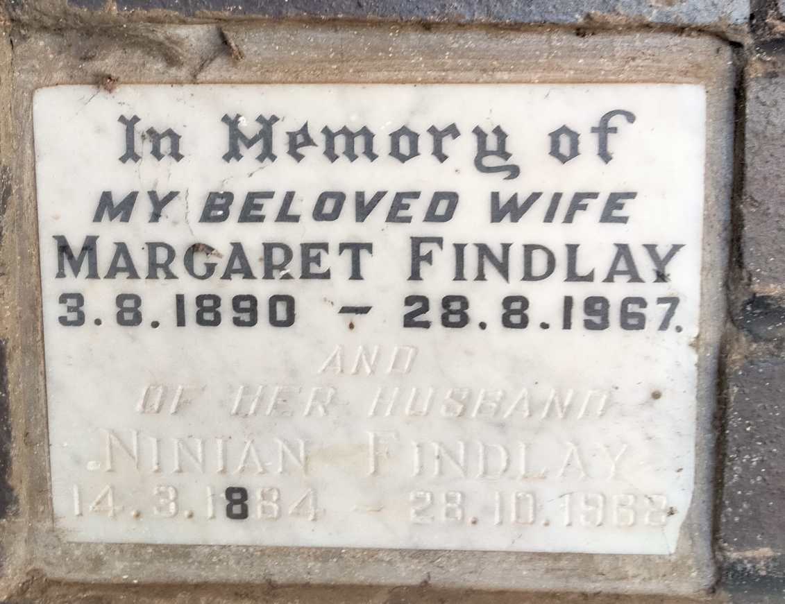 FINDLAY Margaret 1890-1967