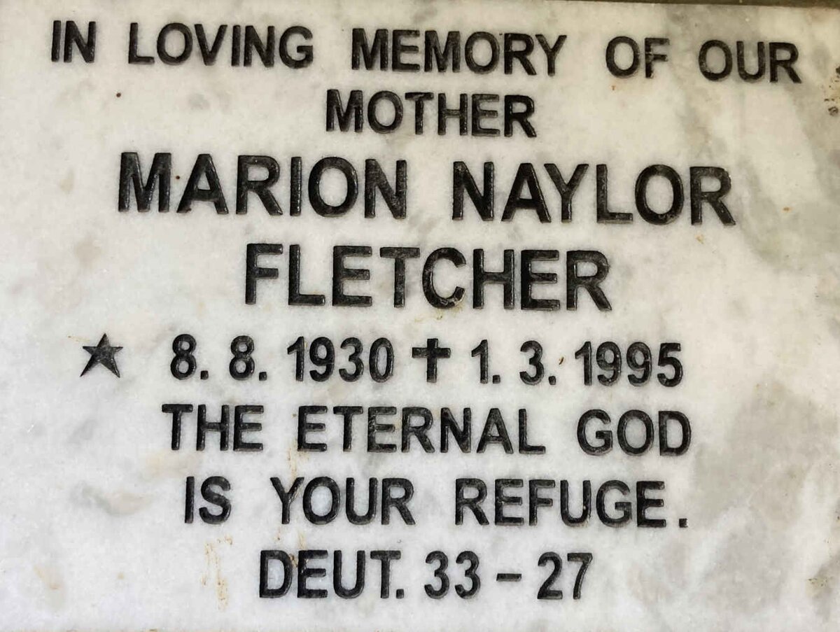 FLETCHER Marion Naylor 1930-1995