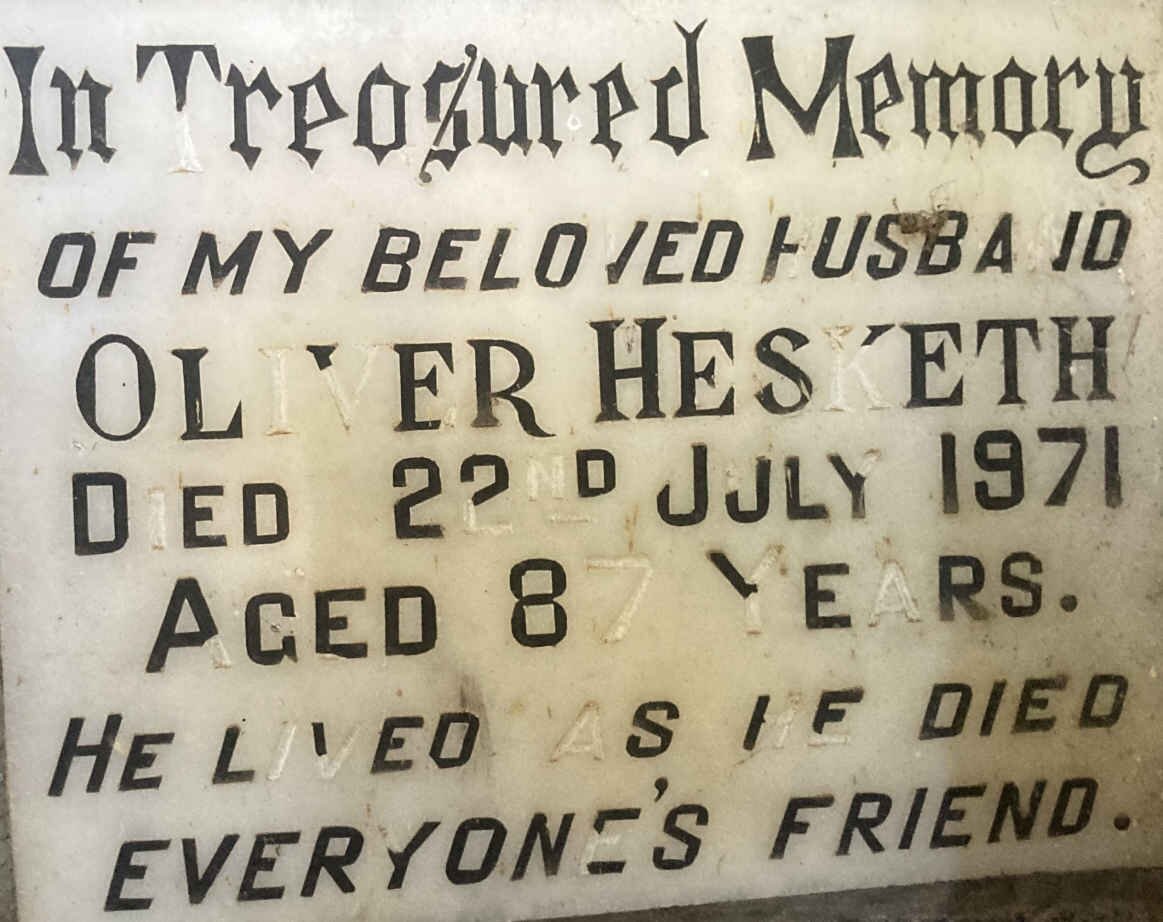 HESKETH Oliver -1971