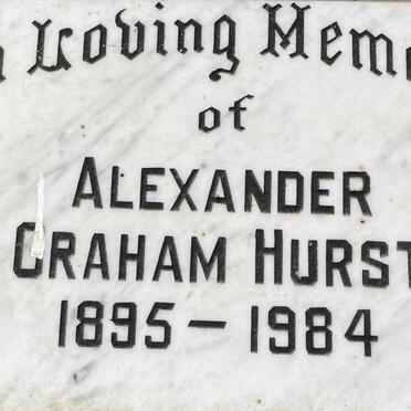 HURST Alexander Graham 1905-1984