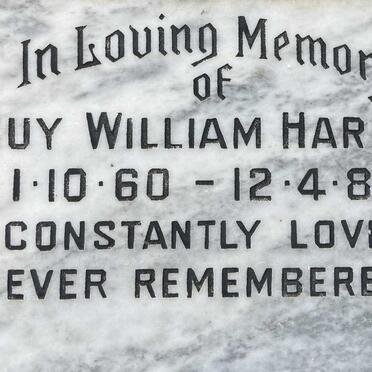 HARRIS Guy William ??60-??82