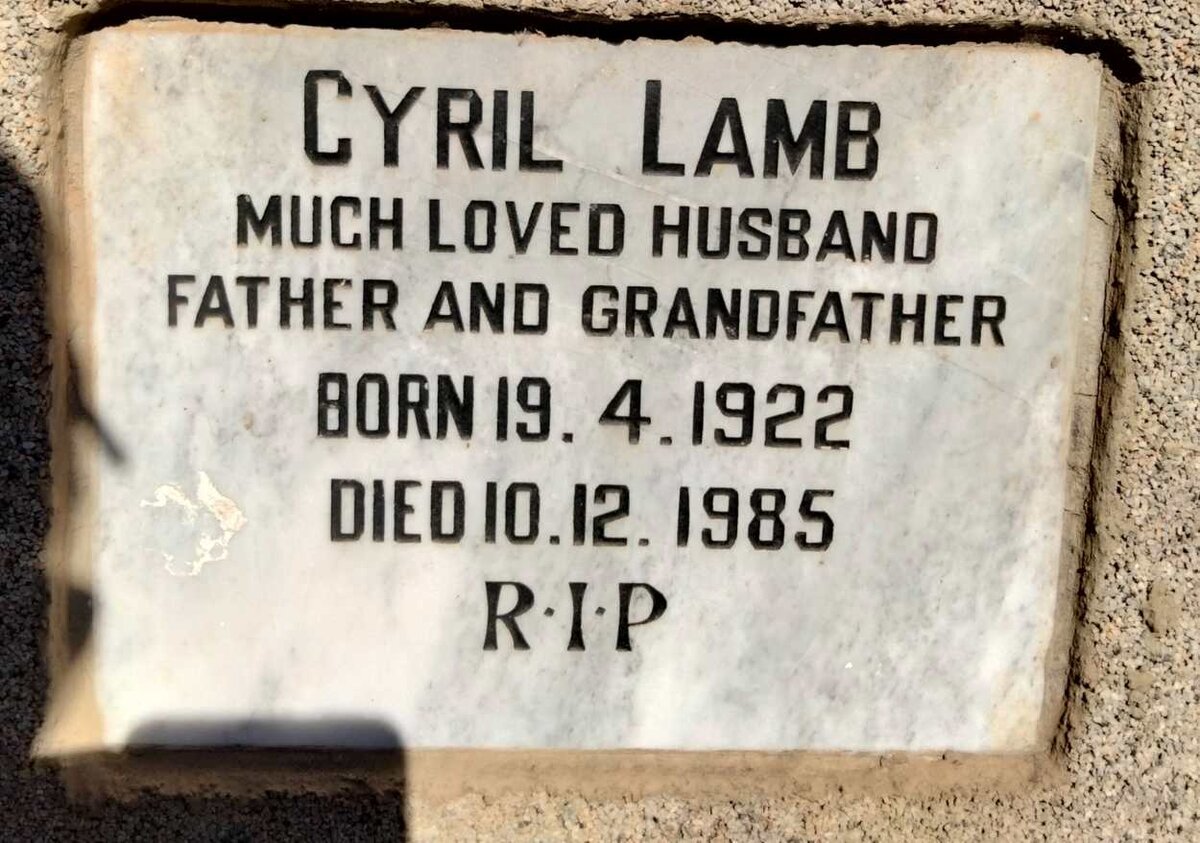 LAMB Cyril 1922-1985