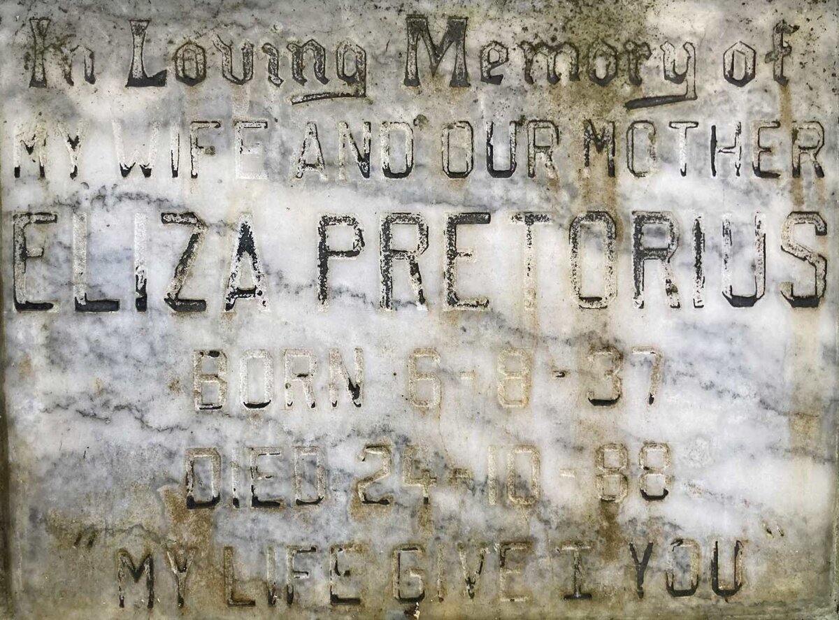 PRETORIUS Eliza 1937-1988