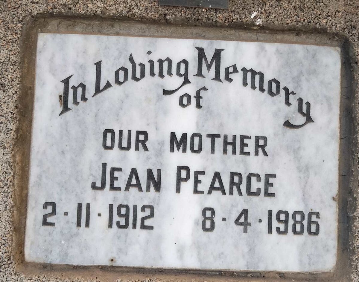 PEARCE Jean 1912-1986