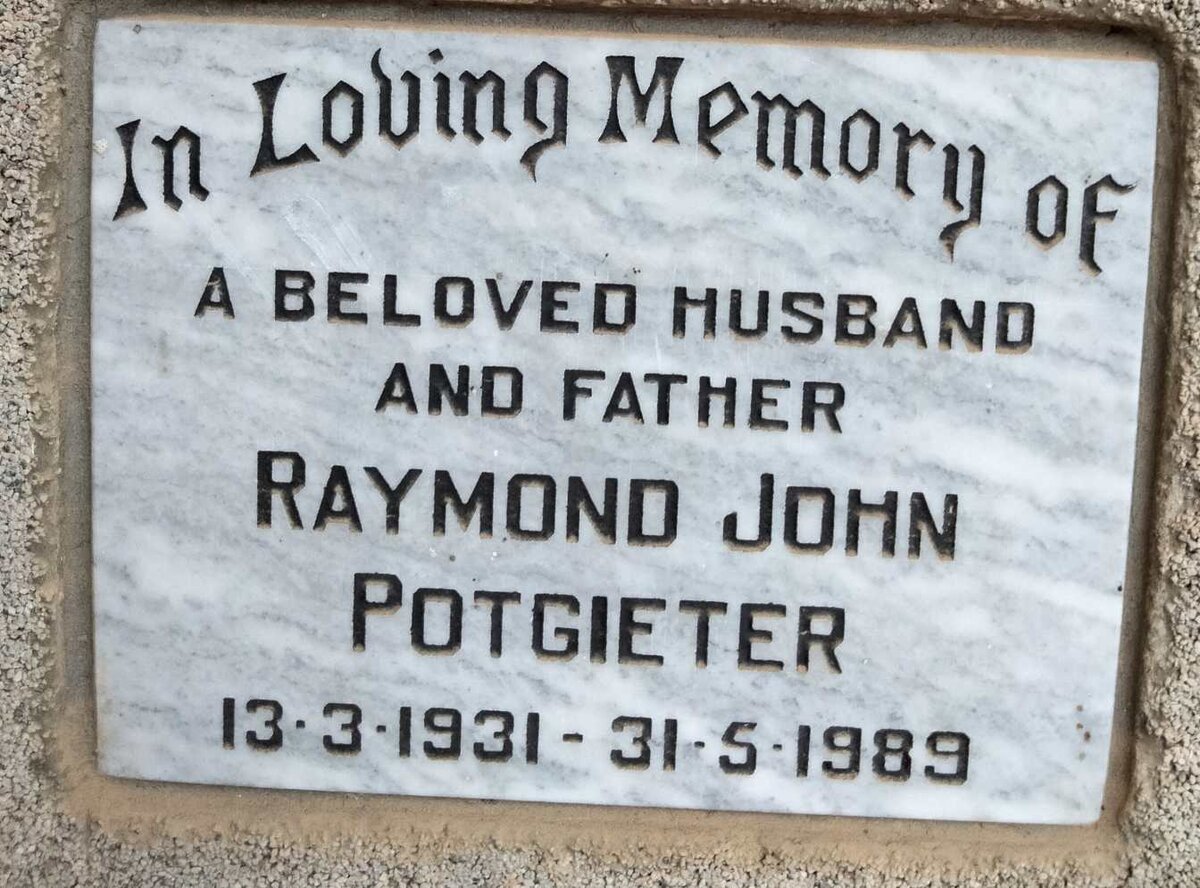 POTGIETER Raymond John 1931-1989