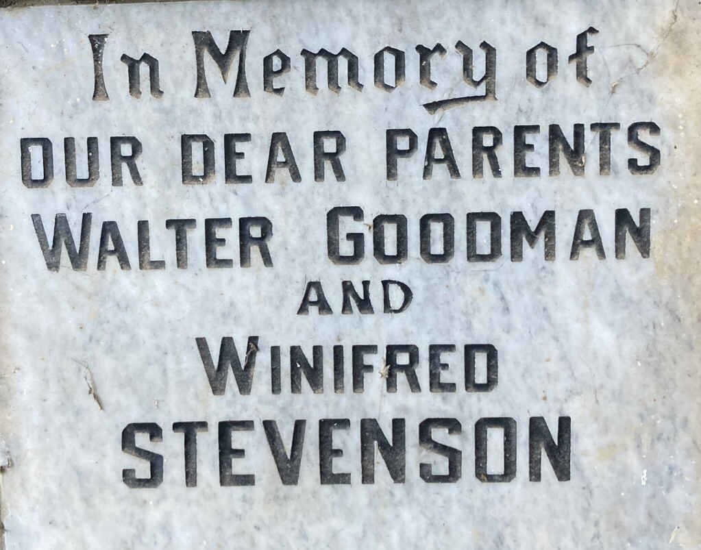STEVENSON Walter Goodman & Winifred