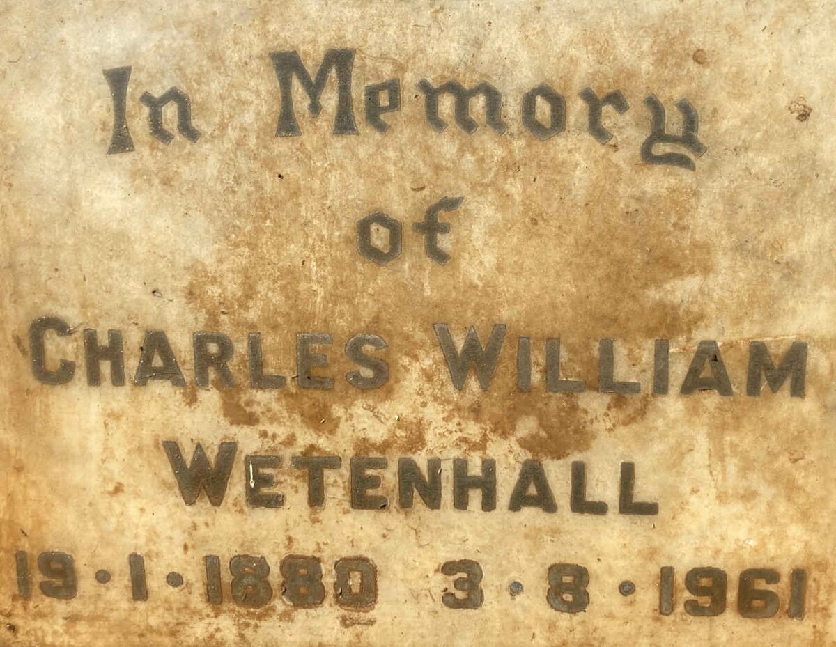 WETENHALL Charles William 1880-1961