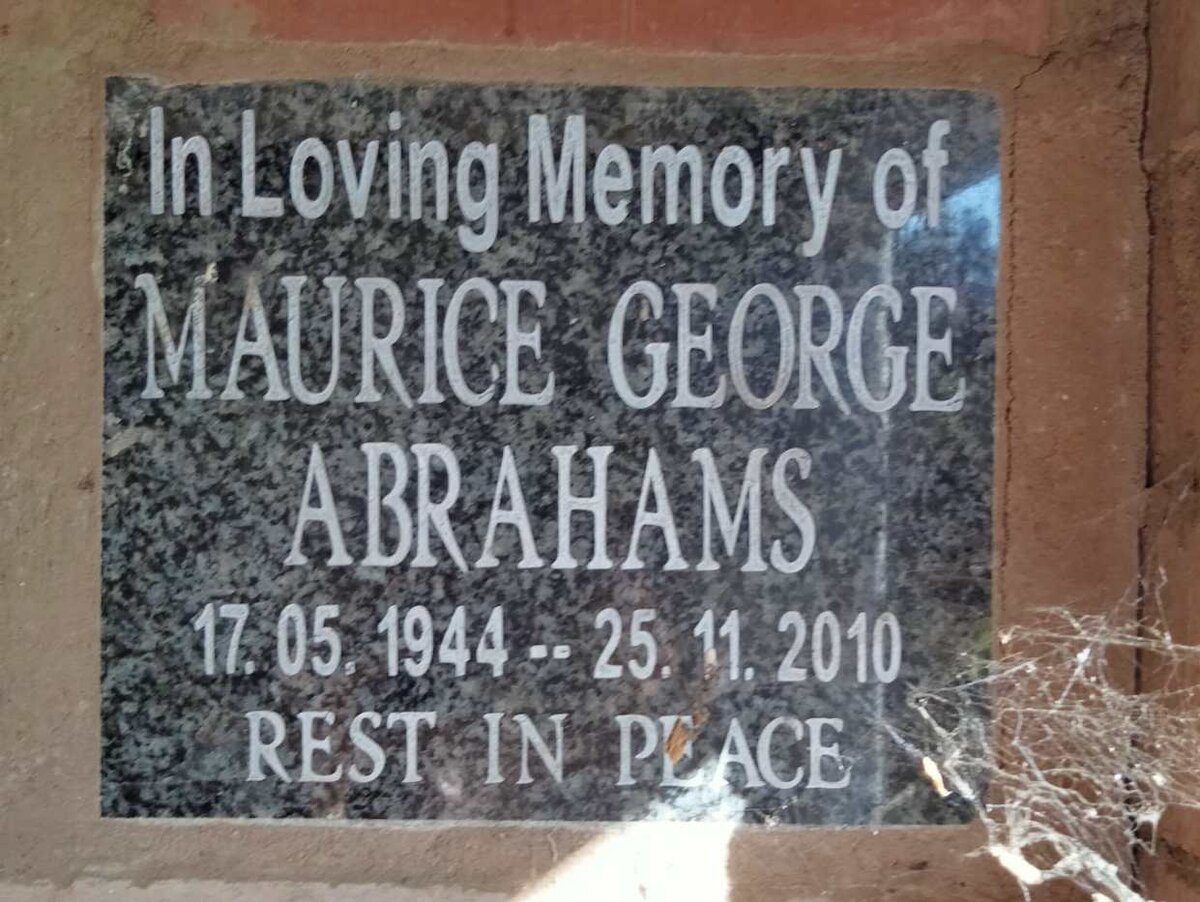 ABRAHAMS Maurice George 1944-2010