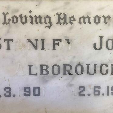 ALBOROUGH Stanley John 1901-1969