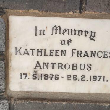 ANTROBUS Kathleen Frances 1876-1971
