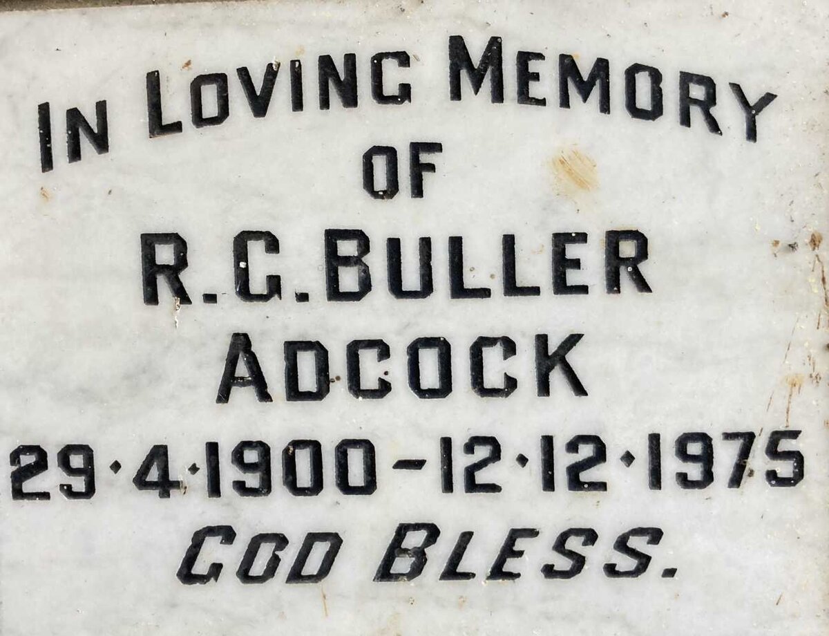 ADCOCK R.G. Buller 1900-1975