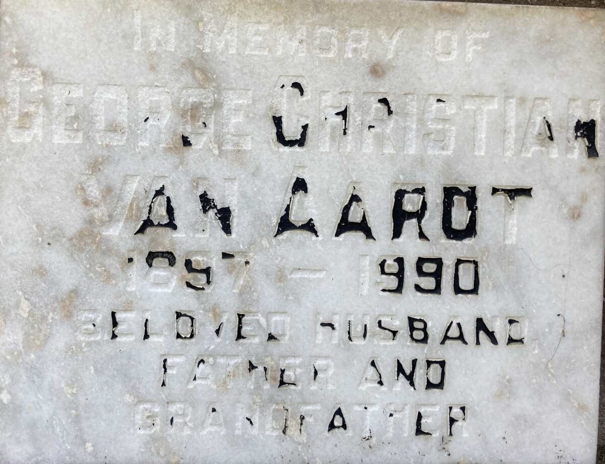 AARDT George Christian, van 1897-1990