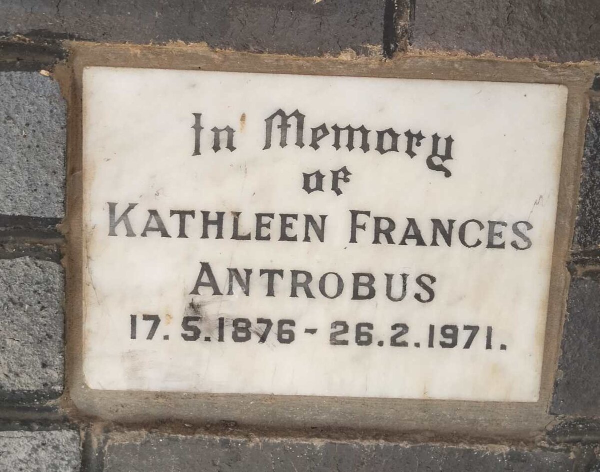 ANTROBUS Kathleen Frances 1876-1971