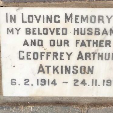 ATKINSON Geoffrey Arthur 1914-1970