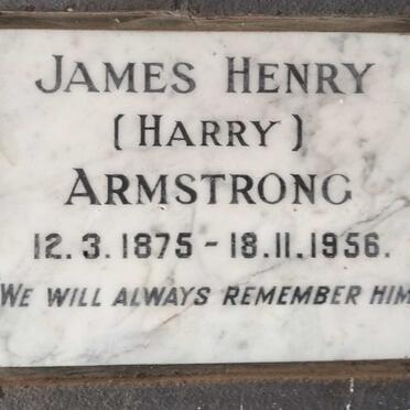 ARMSTRONG James Henry 1875-1956