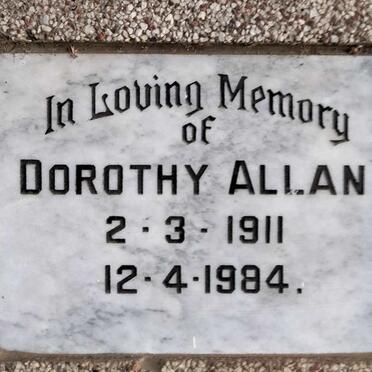 ALLAN Dorothy 1911-1984