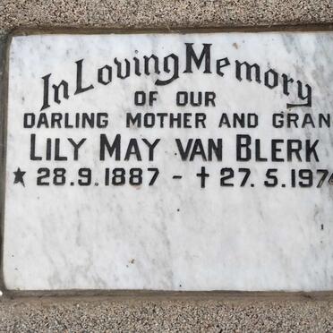 BLERK Lily Mary, van 1887-1974