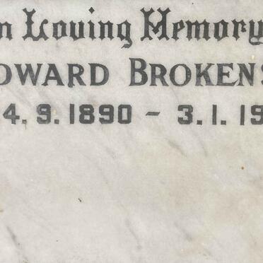 BROKENSHA Howard 1890-1962