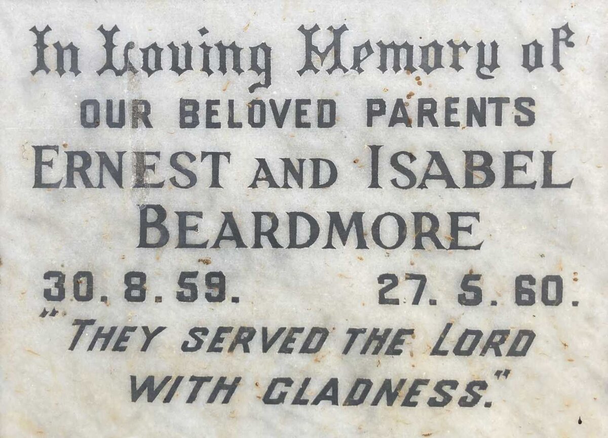 BEARDMORE Ernest -1959 & Isabel -1960