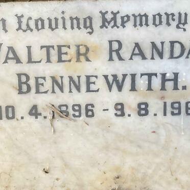 BENNEWITH Walter Randall 1896-1964