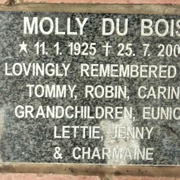 BOIS Molly, du 1925-2000