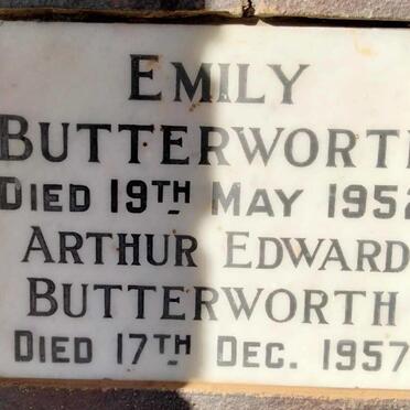 BUTTERWORTH Arthur Edward -1957 & Emily -1952