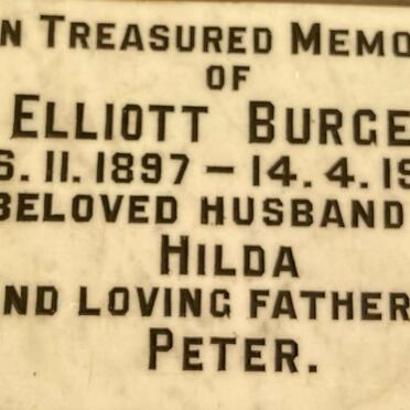 BURGER Elliott 1897-1971